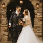 Ed and Izzy on their wedding day